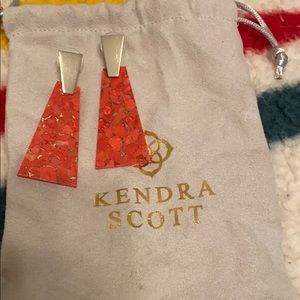 Kendra Scott red stone earrings
